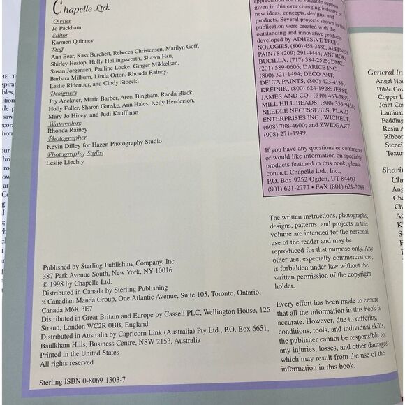 Inspirational Christmas Crafts by Madeline Hart (1998, Hardcover) - Picture 4 of 16